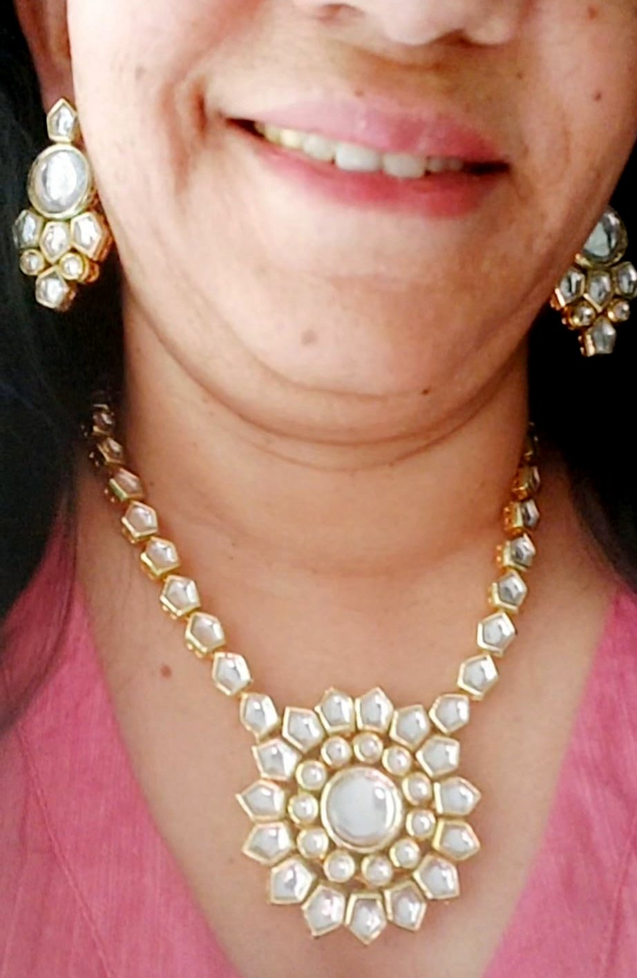 Fashion Jewellery Kundan Pearl Long Haar