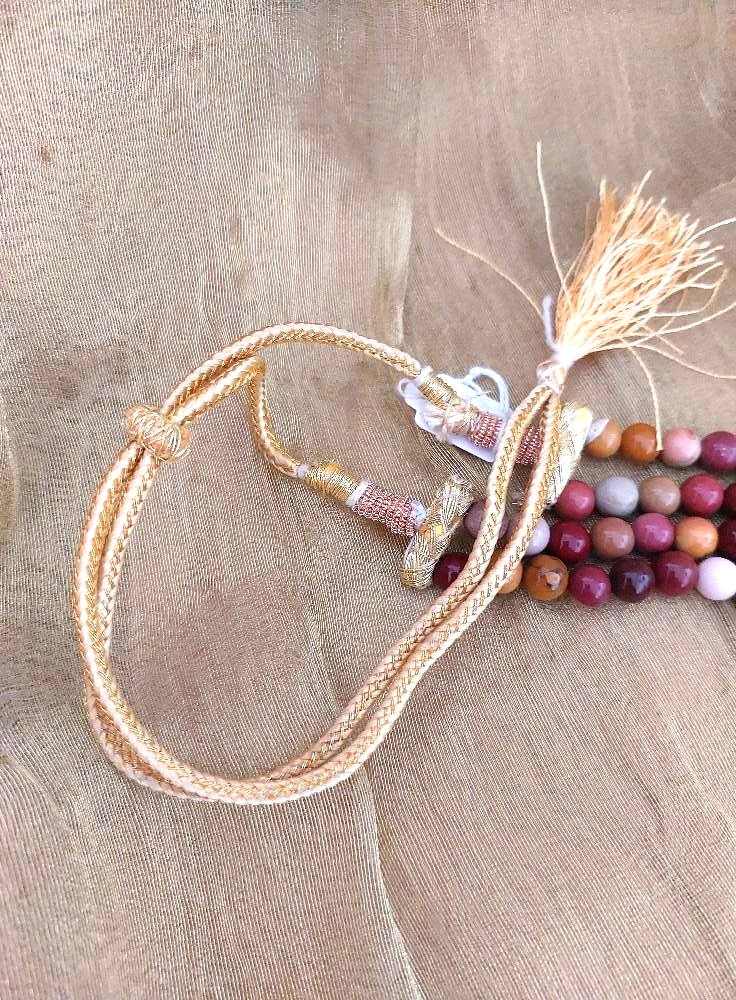 Semiprecious Beads Necklace Mokite Beads Layers